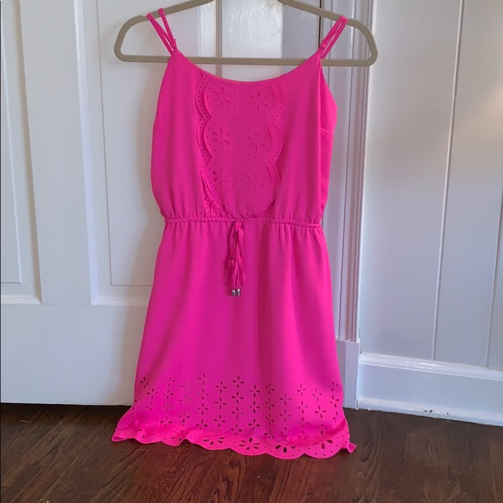 Hot pink dress